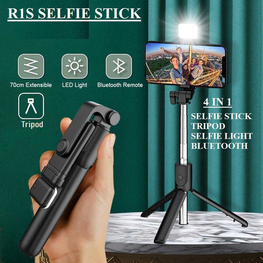 4 in 1 Tripod Selfie Stick With Remote Control